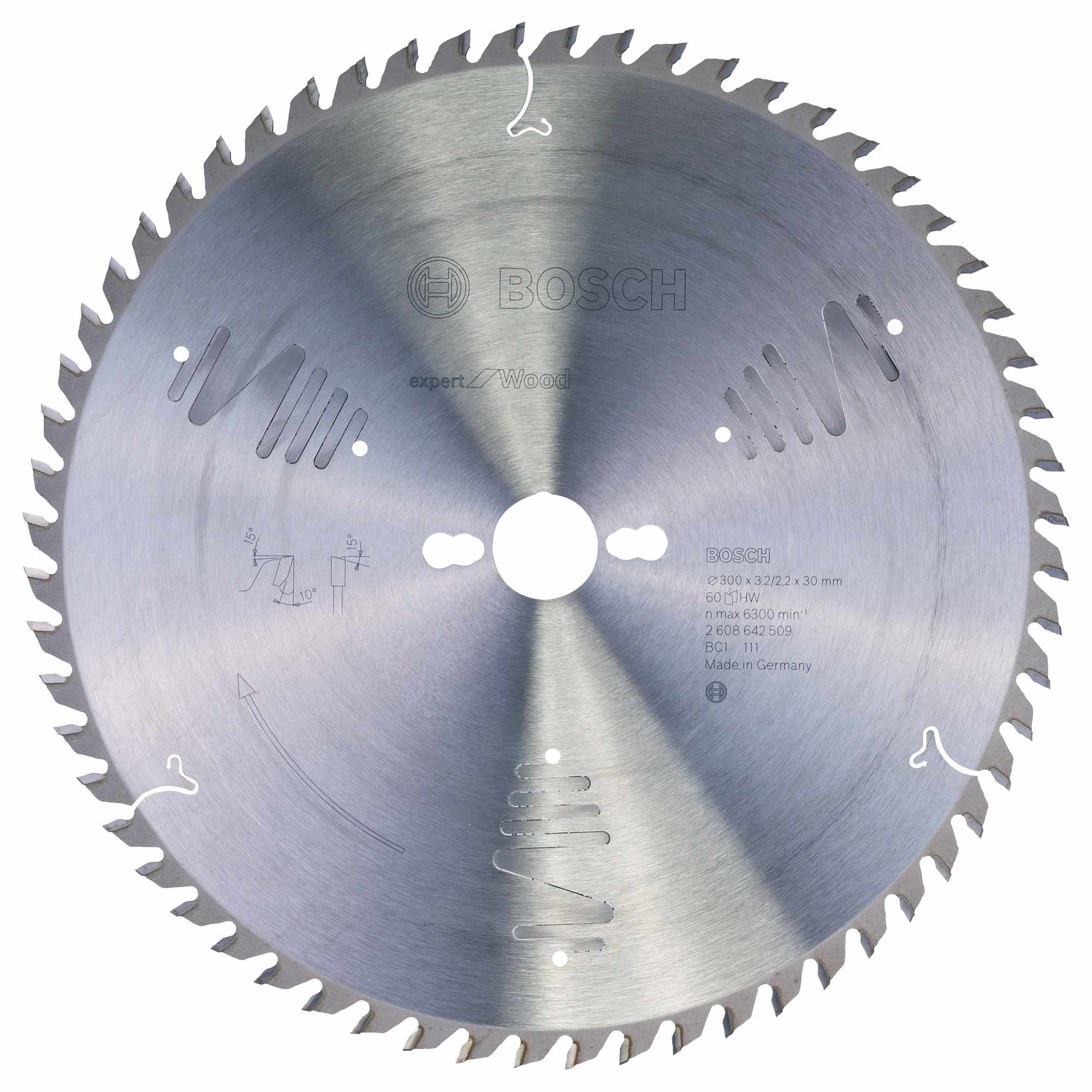 BOSCH 2608642509 300mm x 30mm 60T Saw Blade - ToolStore UK