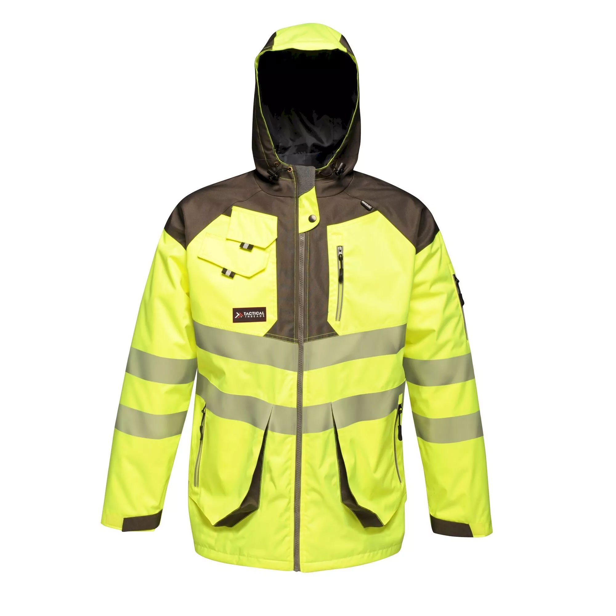 REGATTA TRA340 Tactical Hi Vis Jacket - Yellow/Grey - ToolStore UK