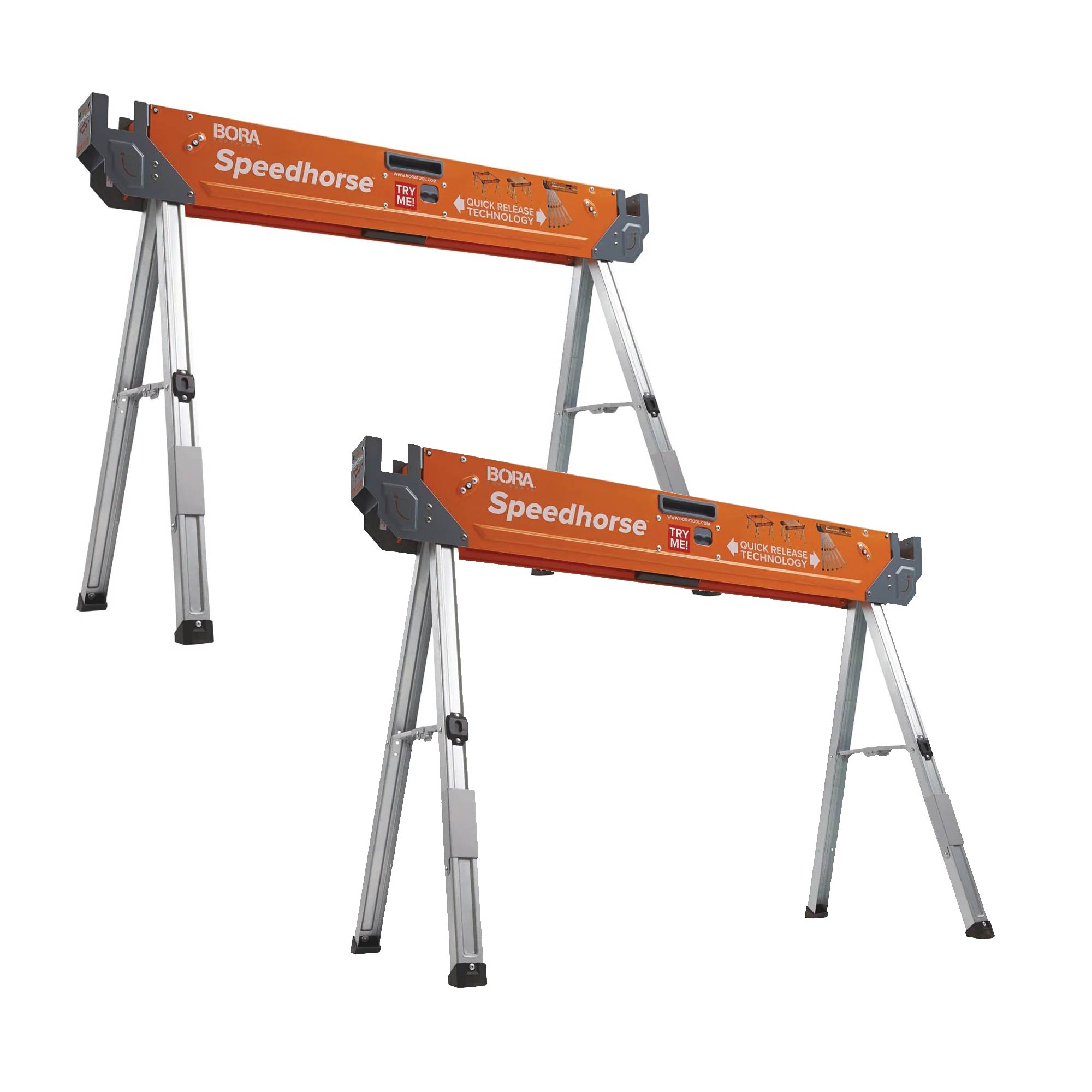 BORA PORTAMATE BOR-PM-4500 Speedhorse Quick Release Sawhorse 2 Pack ...