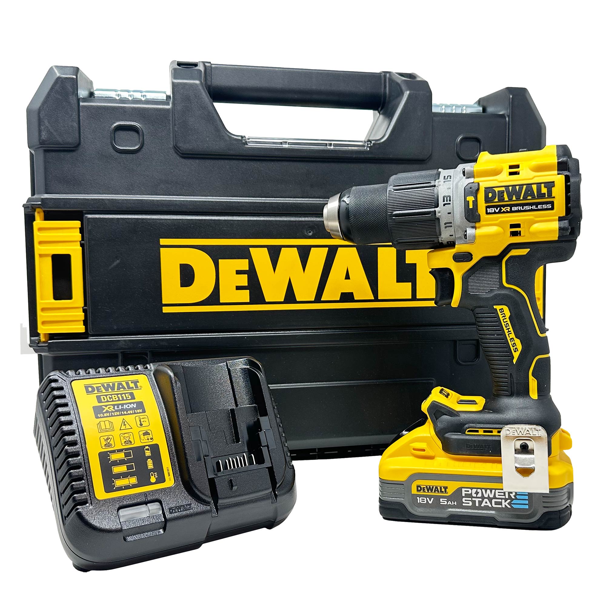 Dewalt combi drill discount and impact driver 5ah