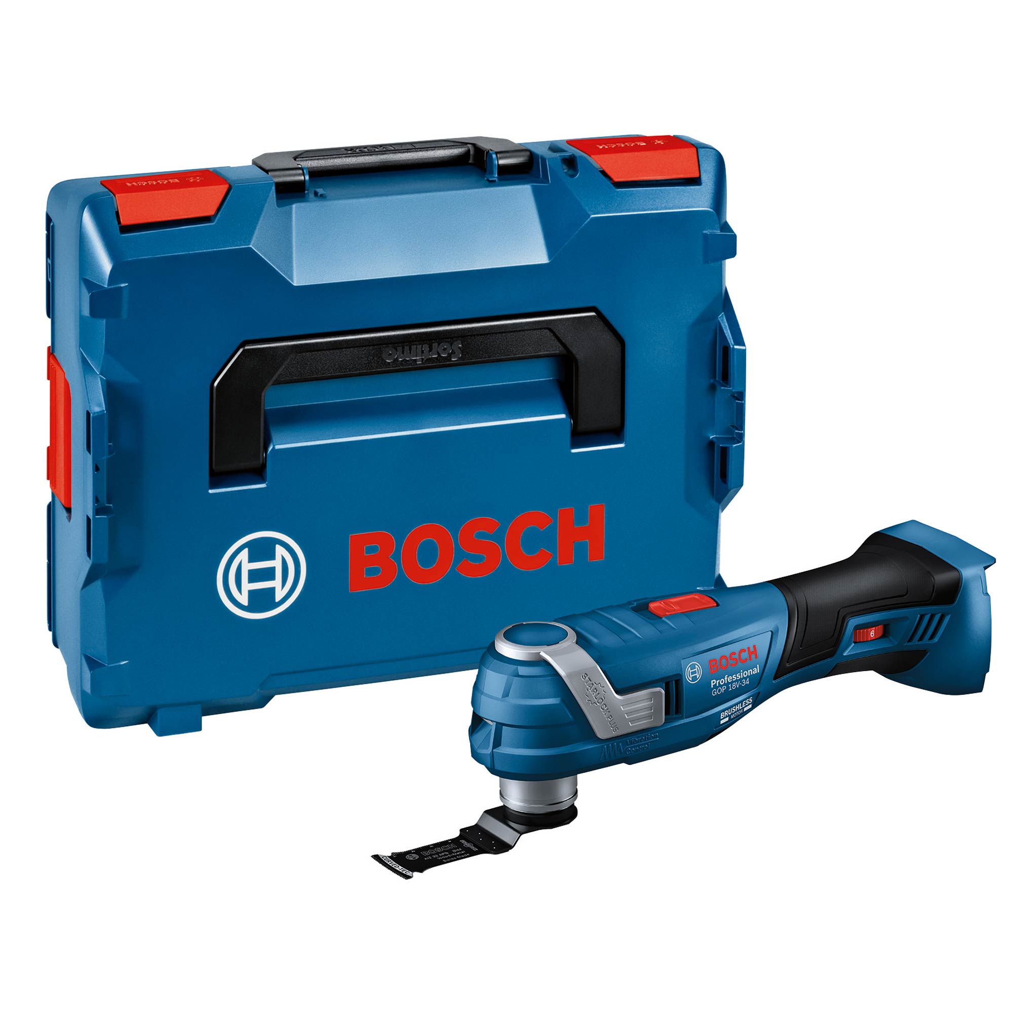 BOSCH GOP18V-34 18v Brushless Multi Cutter BODY With L-Boxx - ToolStore UK