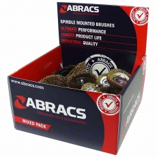 ABRACS ABWBSMDISP Spindle Wire Brush Display (40 pack) ABRACS ABWBSMDISP Spindle Wire Brush Display (40 pack)