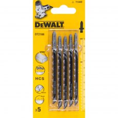 DEWALT DT2166QZ HCS Jigsaw Blades - Wood-Fast 5 pack DEWALT DT2166QZ HCS Jigsaw Blades - Wood-Fast 5 pack