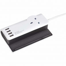 DETA SDESKT 1 Socket 1.4m Desktop Charging Station with 4 x USB Ports DETA SDESKT 1 Socket 1.4m Desktop Charging Station with 4 x USB Ports