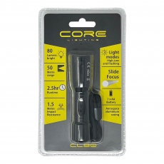 CORE LIGHTING CL80 Focusing Torch - 80 Lumens CORE LIGHTING CL80 Focusing Torch - 80 Lumens