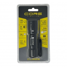 CORE LIGHTING CL200 Focusing Torch - 200 Lumens CORE LIGHTING CL200 Focusing Torch - 200 Lumens