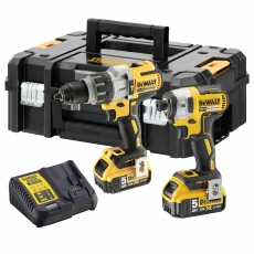 DEWALT DCK276P2T 18v Brushless Twin Pack DCD996/DCF887 with 2x5ah Batteries