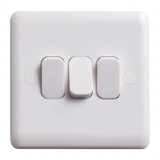 DETA VC1205 10AX 3-Gang 2-Way Light Switch DETA VC1205 10AX 3-Gang 2-Way Light Switch