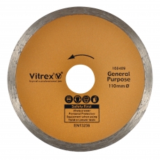 VITREX 103409 Diamond Blade - 110mm Standard VITREX 103409 Diamond Blade - 110mm Standard