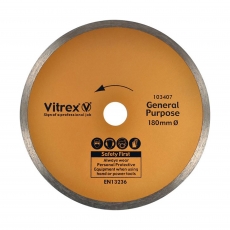 VITREX 103407 Diamond Blade - 180mm Standard VITREX 103407 Diamond Blade - 180mm Standard