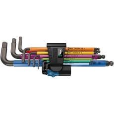 WERA 950S packL/9SMN HF 9 piece Ball End L-Hex Key Set WERA 950S packL/9SMN HF 9 piece Ball End L-Hex Key Set