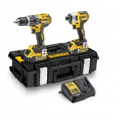 DEWALT DCK266P2 18v Brushless IA Combi Drill + Impact Driver Kit with 2x5ah Batteries DEWALT DCK266P2 18v Brushless IA Combi Drill + Impact Driver Kit with 2x5ah Batteries