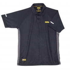 DeWalt DEWALT Rutland PWS Polo Shirt Black Grey ToolStore UK