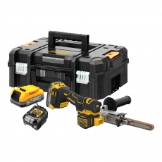 DEWALT DCM200E2T 18v Brushless Band File with 2x Powerstack Batteries DEWALT DCM200E2T 18v Brushless Band File with 2x Powerstack Batteries