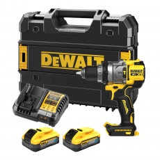 DEWALT DCD1007H2T 18v Combi Drill with 2x5ah Powerstack Batteries DEWALT DCD1007H2T 18v Combi Drill with 2x5ah Powerstack Batteries