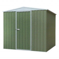 Dellonda Galvanised Steel Metal Garden/Outdoor/Storage Shed, 7.5FT x 7.5FT, Apex Style Roof - Green Dellonda Galvanised Steel Metal Garden/Outdoor/Storage Shed, 7.5FT x 7.5FT, Apex Style Roof - Green