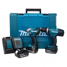 MAKITA DLX2336SF3 18v DHP453/DTD156 Twin Pack with 3x3ah Batteries