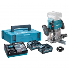 MAKITA RP001GZTSUK 40v XGT Brushless 1/2" Router with 2x4ah Batteries