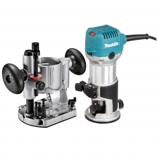 MAKITA RT0702CX4 240v Router Trimmer with Plunge Base