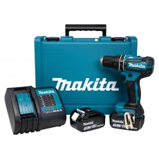 MAKITA DHP485SFE 18v Brushless LXT Combi Drill with 2x3ah Batteries