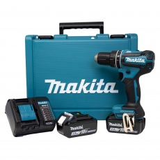 MAKITA DHP485F001 18v Brushless LXT Combi Drill with 2x 3ah batteries