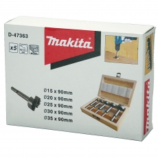 MAKITA D-47363 Forstner Drill Bit 5 Piece Set