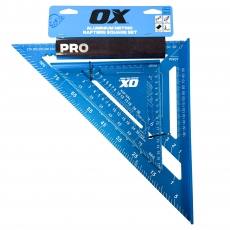 OX TOOLS OXPro Aluminium Rafter Square Twin Pack 180/300mm