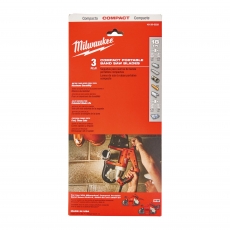 MILWAUKEE 48390529 900mm 18TPI Bandsaw Blades 3 pack. MILWAUKEE 48390529 900mm 18TPI Bandsaw Blades 3 pack.