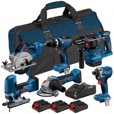 BOSCH 0615A5008C 18v 6 piece Kit with 3x4ah ProCore Batteries BOSCH 0615A5008C 18v 6 piece Kit with 3x4ah ProCore Batteries