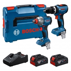 BOSCH GSB18V-65/GDX18V-285 18v Twin Pack with 2x4ah Batteries BOSCH GSB18V-65/GDX18V-285 18v Twin Pack with 2x4ah Batteries