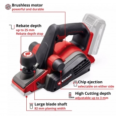 EINHELL TP-PL 18/3 Li BL - Solo PROFESSIONAL Cordless Planer BODY ONLY EINHELL TP-PL 18/3 Li BL - Solo PROFESSIONAL Cordless Planer BODY ONLY