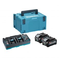 MAKITA 191U06-6 2x BL4040 4Ah Batteries / DC40RB 240v Charger Set MAKITA 191U06-6 2x BL4040 4Ah Batteries / DC40RB 240v Charger Set