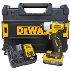 DEWALT DCF840E1T 18v Compact Impact Driver with 1x1.7a Powerstack Battery DEWALT DCF840E1T 18v Compact Impact Driver with 1x1.7a Powerstack Battery