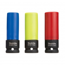 MAKITA E-12354 3pc Deep Wheel Nut Socket Set MAKITA E-12354 3pc Deep Wheel Nut Socket Set