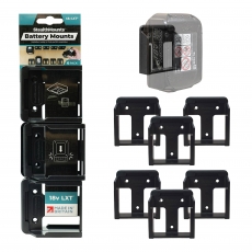 STEALTHMOUNTS BM-MK18-6 Makita 18v Battery Mounts - Black STEALTHMOUNTS BM-MK18-6 Makita 18v Battery Mounts - Black