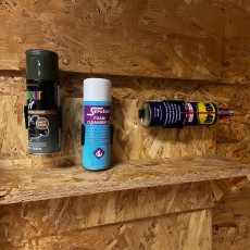 STEALTHMOUNTS OM-CAN-BLK-2 Black Aerosol Can Holder 2 Pack STEALTHMOUNTS OM-CAN-BLK-2 Black Aerosol Can Holder 2 Pack