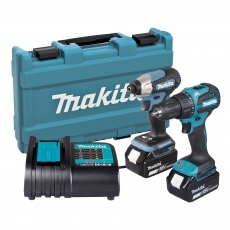 MAKITA DLX2539ST 18v DHP490/DTD157 Twin Pack with 2x5ah Batteries MAKITA DLX2539ST 18v DHP490/DTD157 Twin Pack with 2x5ah Batteries