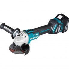 MAKITA DGA463RTJ 18v Brushless 115mm Grinder with 2x5ah Batteries MAKITA DGA463RTJ 18v Brushless 115mm Grinder with 2x5ah Batteries
