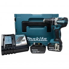 MAKITA DHP484RTJ 18v Brushless Combi Drill with 2x5ah Batteries