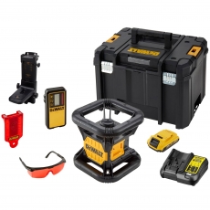 DEWALT DCE074D1R 18v Red Laser Kit With Detector 1x2ah DEWALT DCE074D1R 18v Red Laser Kit With Detector 1x2ah