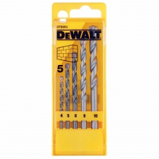 DEWALT DT6952QZ 5 piece Std Masonry Drill Bit Set DEWALT DT6952QZ 5 piece Std Masonry Drill Bit Set
