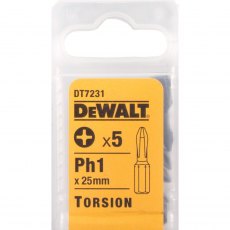 DEWALT DT7231QZ PH1 25mm Torsion Bit (5) DEWALT DT7231QZ PH1 25mm Torsion Bit (5)