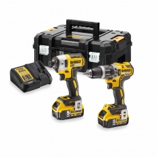 DEWALT DCK266P2T 18v Brushless Combi Drill/ Impact Driver Twin Pack with 2x5ah Batteries DEWALT DCK266P2T 18v Brushless Combi Drill/ Impact Driver Twin Pack with 2x5ah Batteries