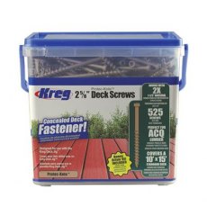 KREG SDK-C262W-525 67mm No.8 Coarse Pan Head Deck Screws 525pk KREG SDK-C262W-525 67mm No.8 Coarse Pan Head Deck Screws 525pk