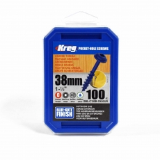 KREG SML-C150B-100-INT 38mm BlueKote Washer Head Screws 100pk KREG SML-C150B-100-INT 38mm BlueKote Washer Head Screws 100pk