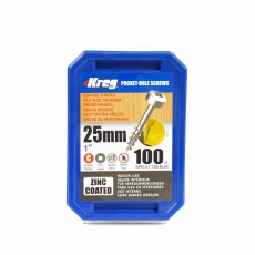 KREG SPS-C1-100-INT 25mm Coarse Pan Head Screws 100pk KREG SPS-C1-100-INT 25mm Coarse Pan Head Screws 100pk