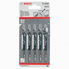BOSCH 2608630040 Jigsaw blade T 144 D Speed for Wood 5 pack BOSCH 2608630040 Jigsaw blade T 144 D Speed for Wood 5 pack