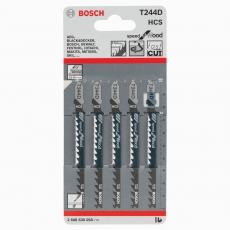 BOSCH 2608630058 Jigsaw blade T 244 D Speed for Wood 5 pack BOSCH 2608630058 Jigsaw blade T 244 D Speed for Wood 5 pack