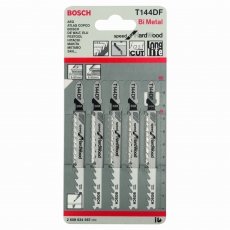 BOSCH Jigsaw blade T 144 DF Speed for Hard Wood 5 pack BOSCH Jigsaw blade T 144 DF Speed for Hard Wood 5 pack
