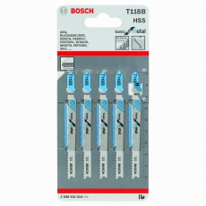 BOSCH Jigsaw blade T 118 B Basic for Metal 5 pack BOSCH Jigsaw blade T 118 B Basic for Metal 5 pack